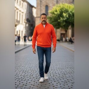 Paul & Shark Vibrant Orange Yachting Top